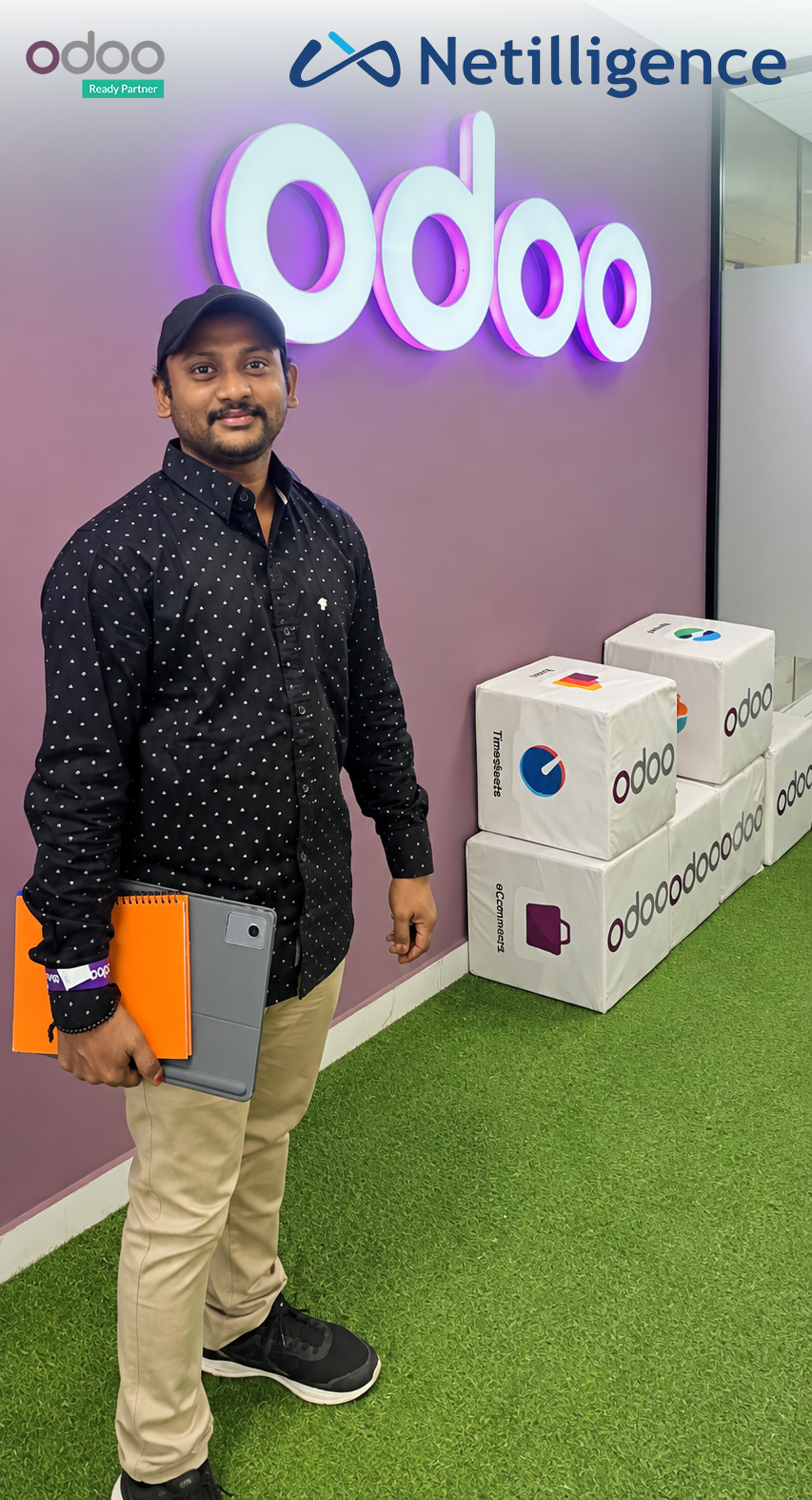 Netilligence team member at the office
