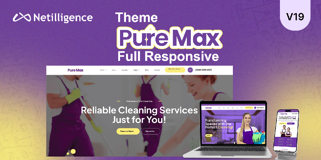 Cleaning service theme